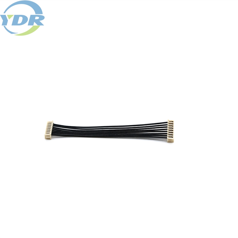 UL10064 30AWG Wire Harness Cable စည်းဝေးပွဲ JST 08SR-3S 1.0 Pitch 8 Pin Connector